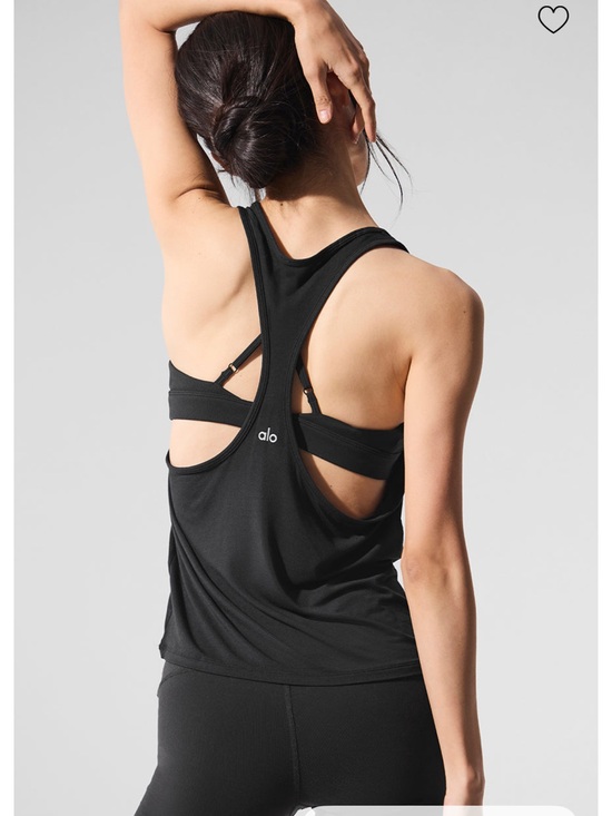 ALO Yoga Tops - ALO Yoga Black Racerback Tank Top